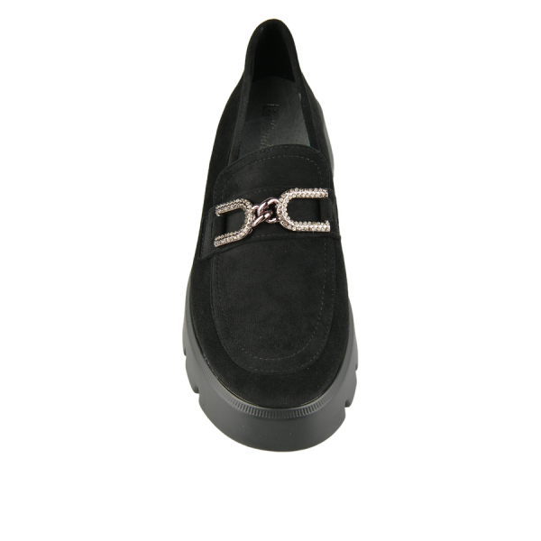 lady's shoes textiles black 0160499
