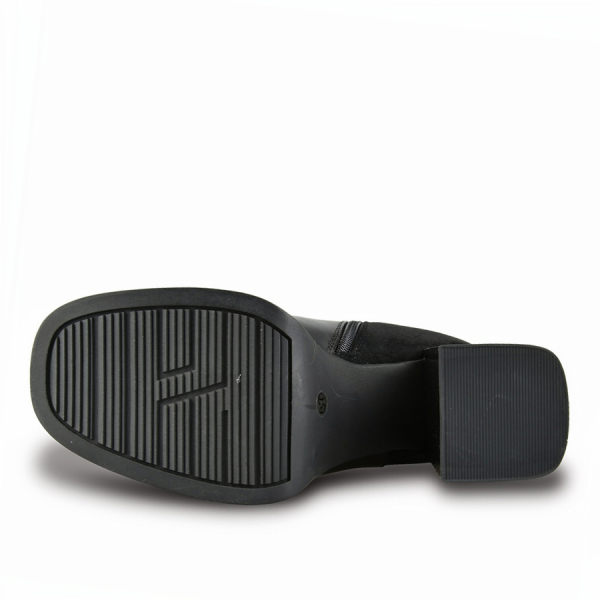 botine damă piele ecologică/textil negru 0162052