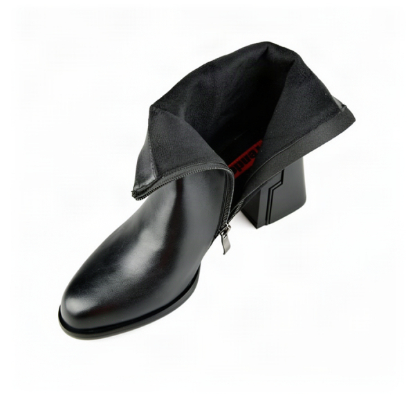 lady's boots synthetic leather/textile black 0162099