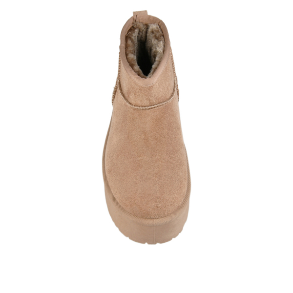lady's boots textiles dark beige 0163365