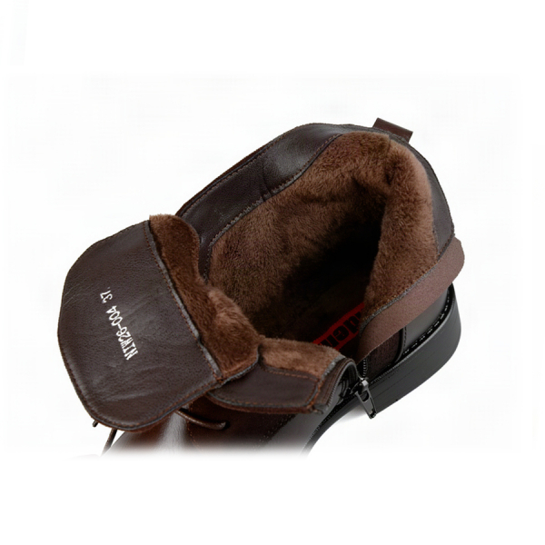 botine damă textil/piele ecologică maro 0162907