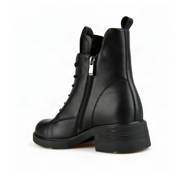 botine damă piele naturală negru 0162878