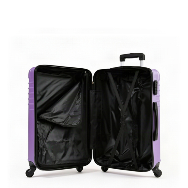 small suitcase ABS plastic purple 0163678