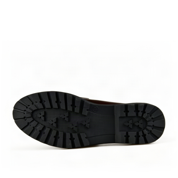 lady's shoes textile/synthetic leather brown 0163003