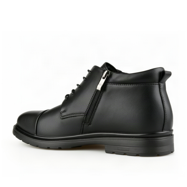 botine bărbați piele naturală negru 0162769