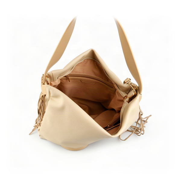 lady's bag synthetic leather beige 0163283