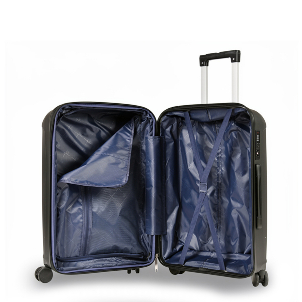 small suitcase polypropylene black 0161574