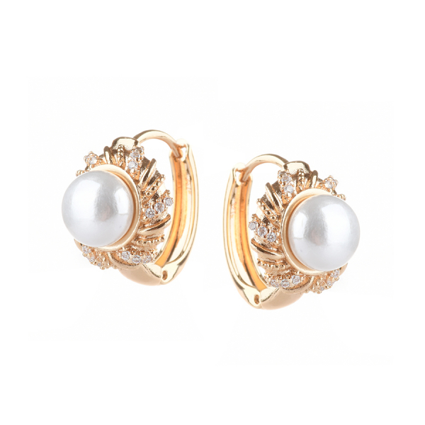 lady's earrings brass  0164764