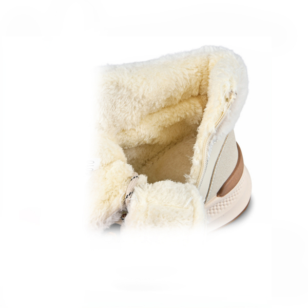 lady's boots textile/eco leather white 0162311