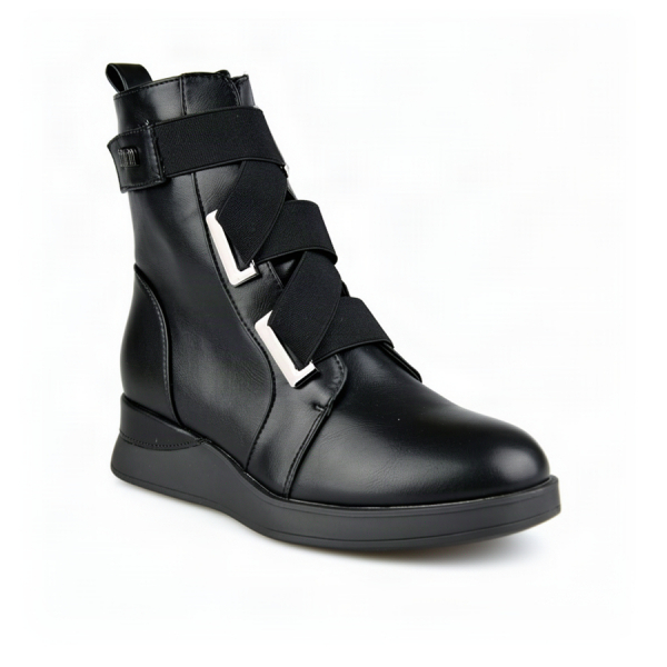 lady's boots synthetic leather black 0162466