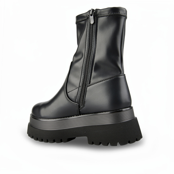botine damă piele ecologică negru 0162516