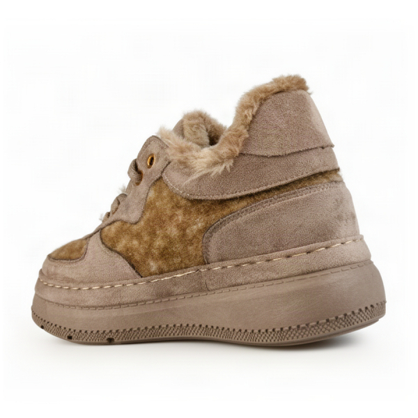 lady's boots textiles light brown 0162345