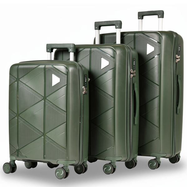 medium suitcase polypropylene dark green 0161581