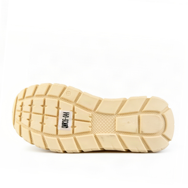 lady's boots synthetic leather/textile light brown 0163382