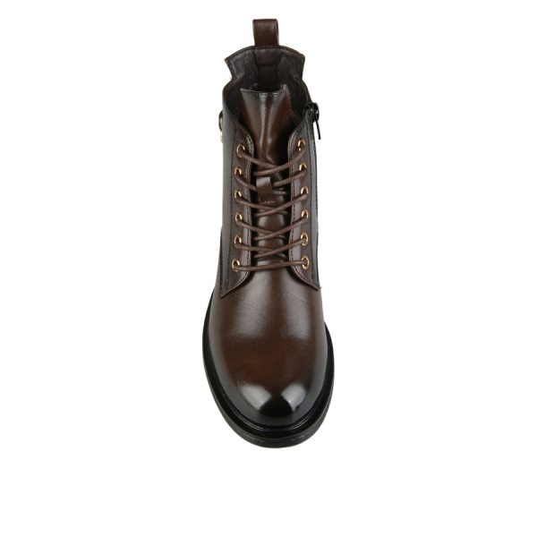 botine damă piele ecologică maro 0162913
