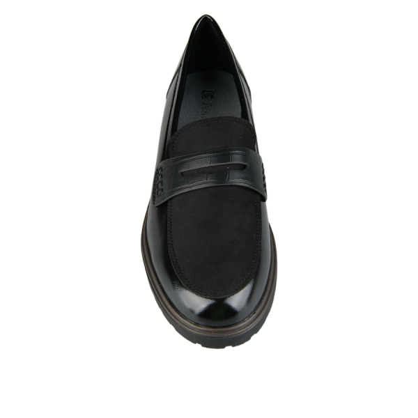 lady's shoes textile/synthetic leather black 0163002