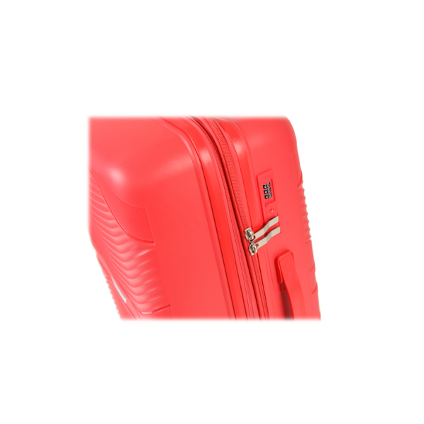 medium suitcase polypropylene red 0161443