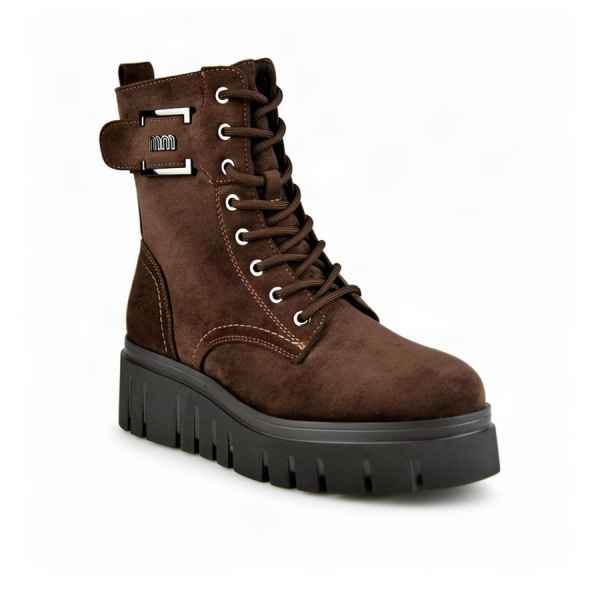 lady's boots textiles brown 0162457