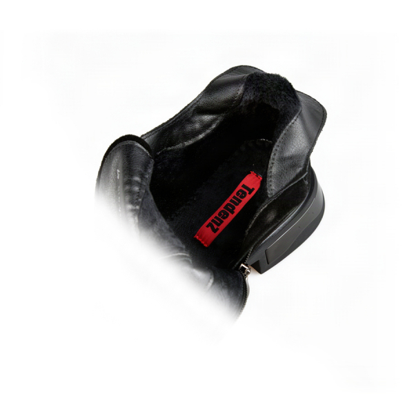 lady's boots genuin leather black 0162656