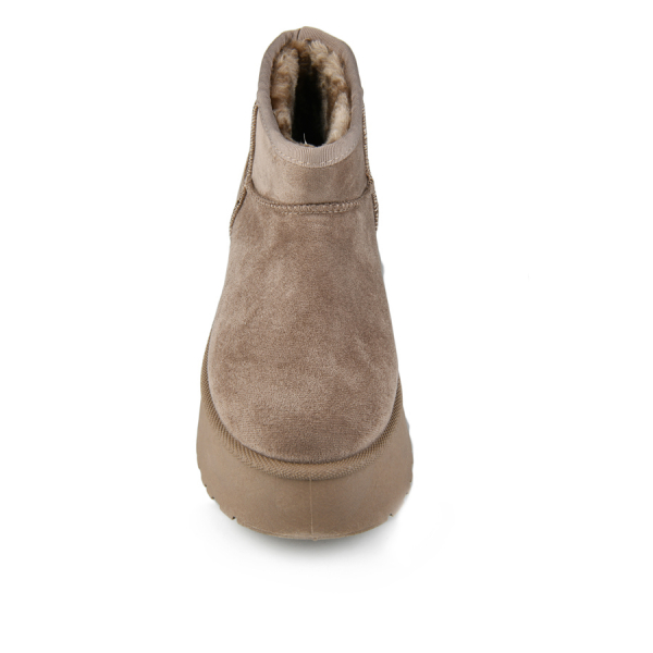 botine de zăpadă damă textil maro deschis 0163354