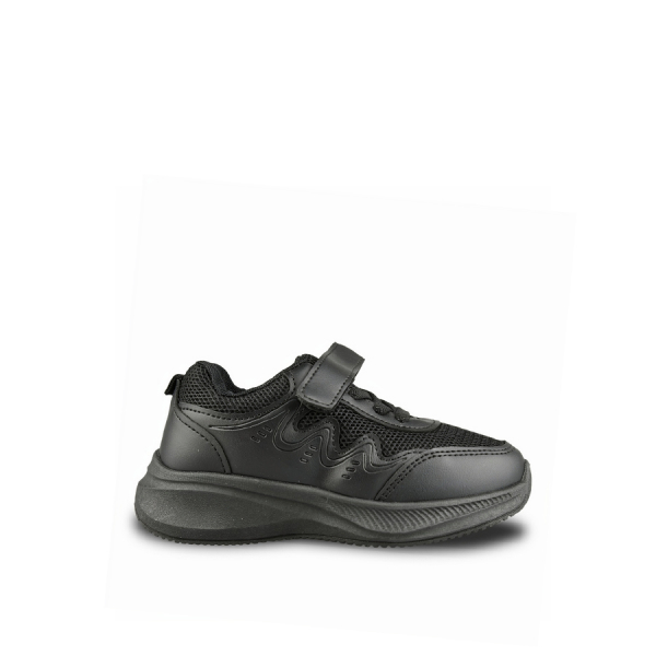 kids sneakers eco leather/textile black