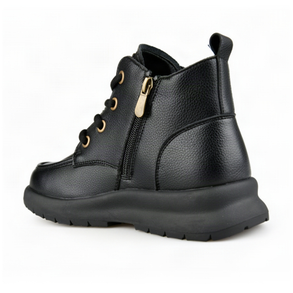 botine damă piele naturală negru 0162856