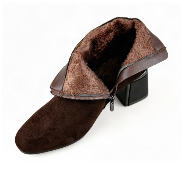 lady's boots textiles brown 0162429