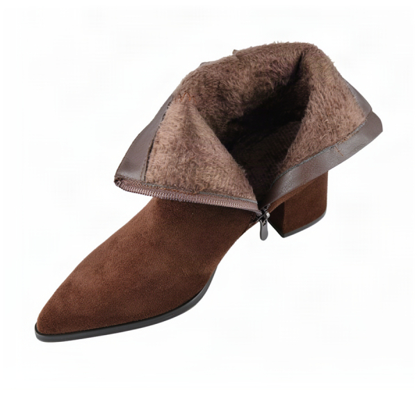 botine damă textil maro 0162481