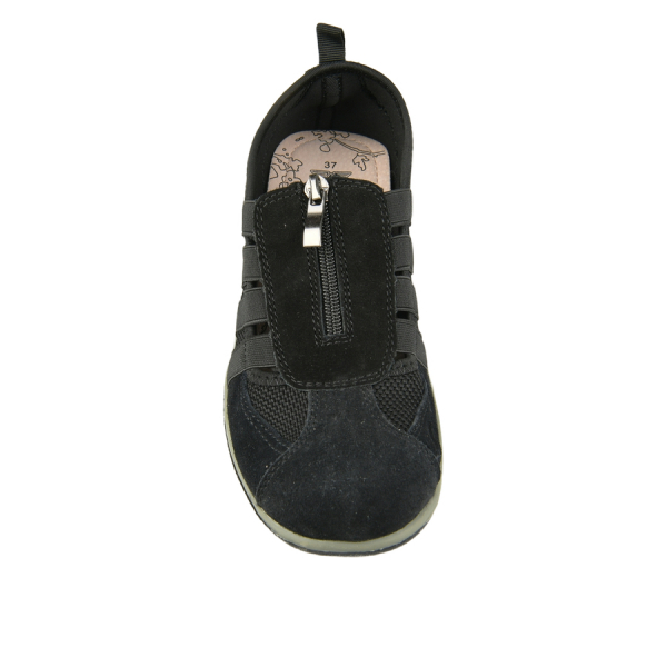 lady's shoes genuine leather/textile black 0161635