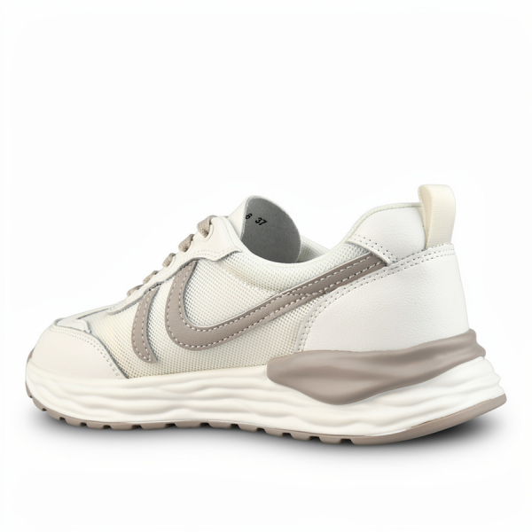 adidași damă piele naturală/textil alb 0162034
