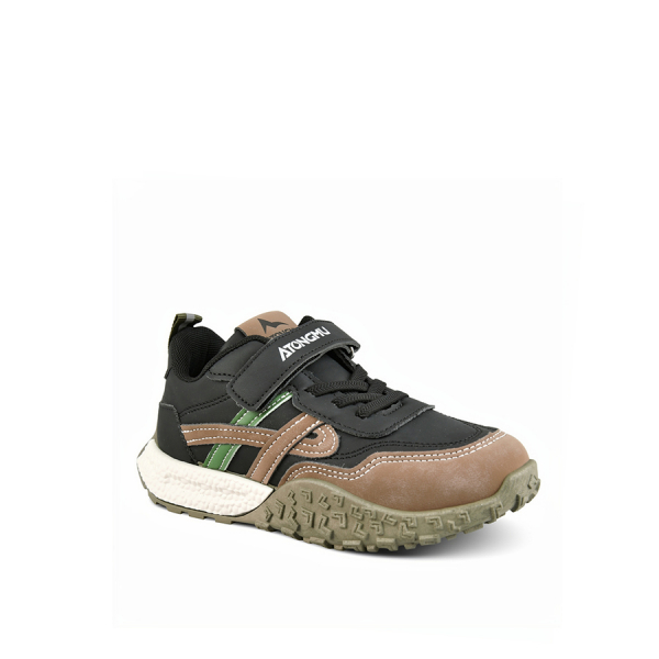 kids sneakers synthetic leather black 0161815