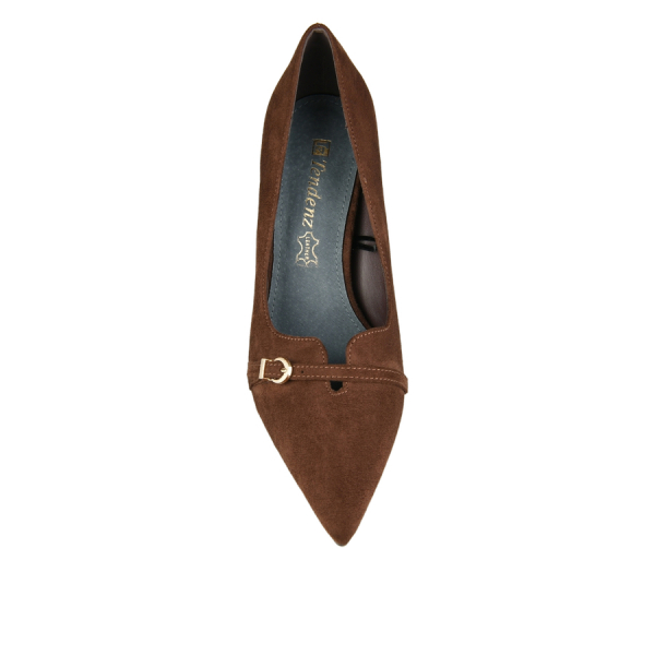 pantofi damă textil maro 0163016