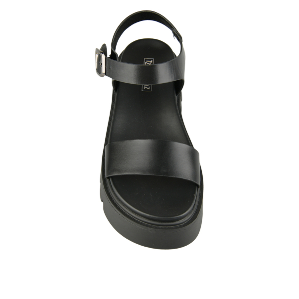 lady's sandals synthetic leather black 0161158