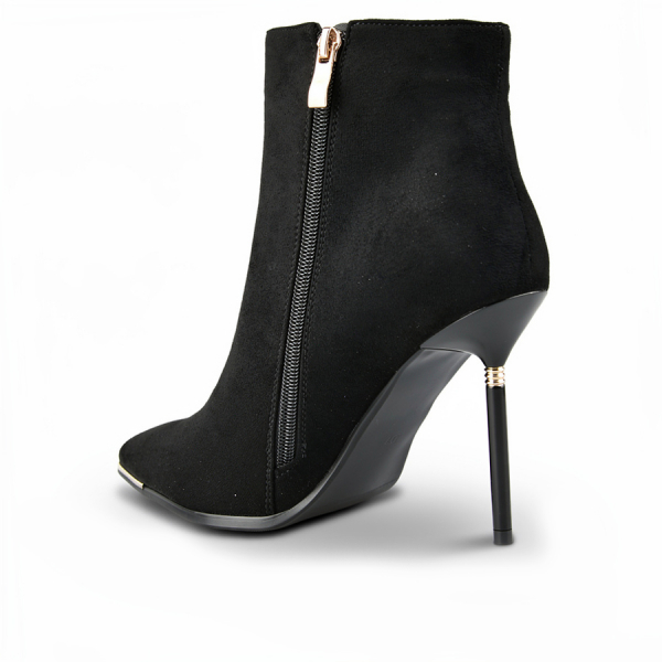 botine damă textil negru 0162063