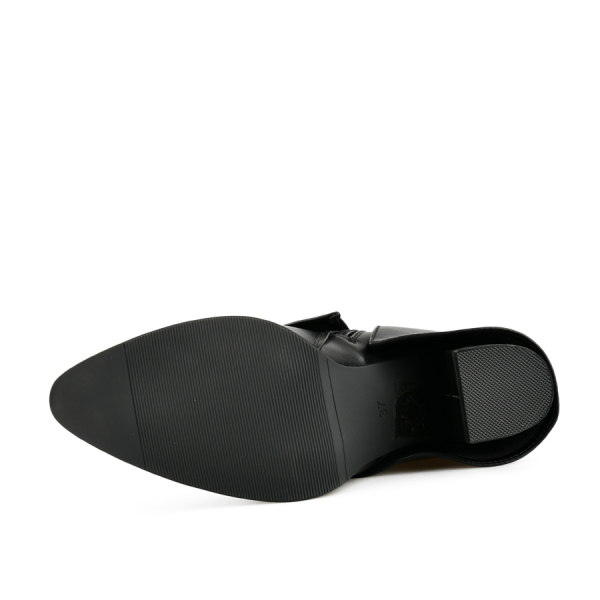 botine damă piele ecologică negru 0162023