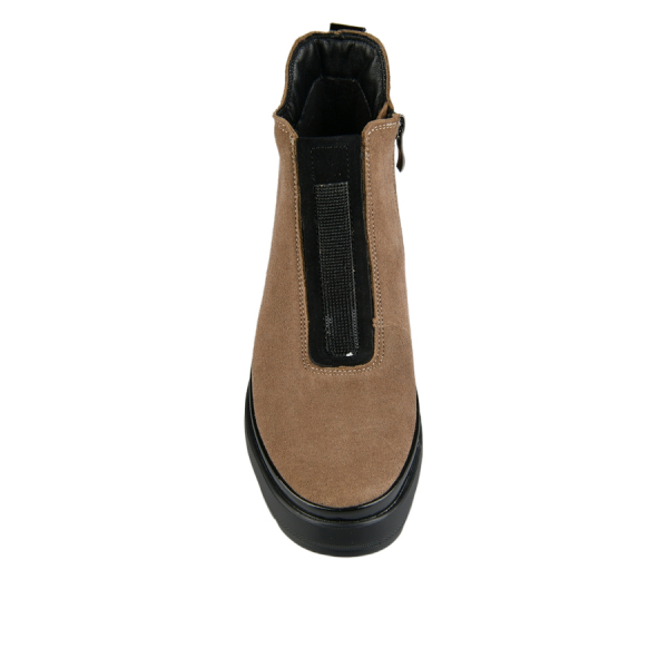 lady's boots genuin leather beige 0163413