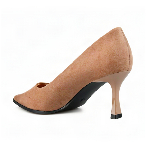 pantofi damă textil maro deschis 0163011