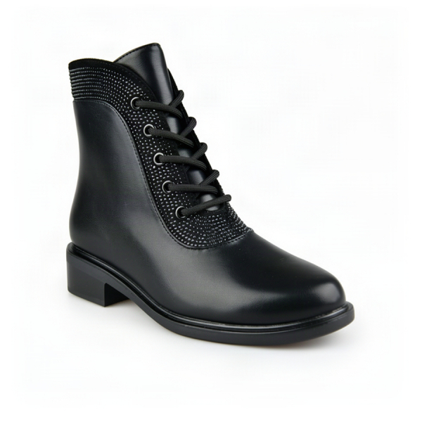 lady's boots eco leather/textile black 0162477