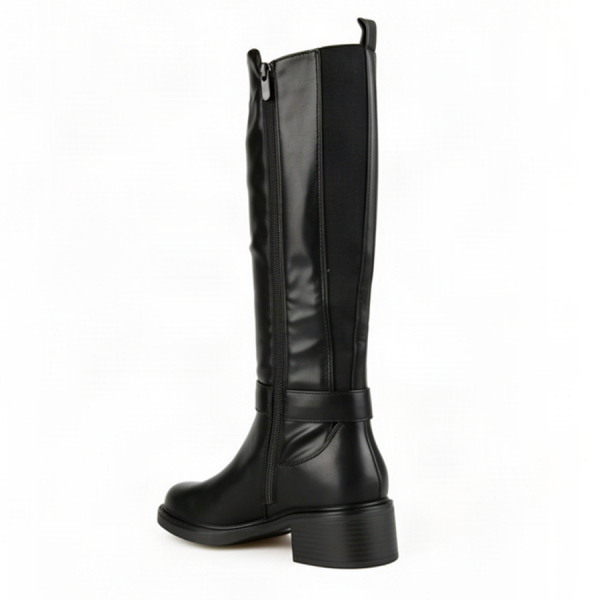 cizme damă textil/piele ecologică negru 0162438