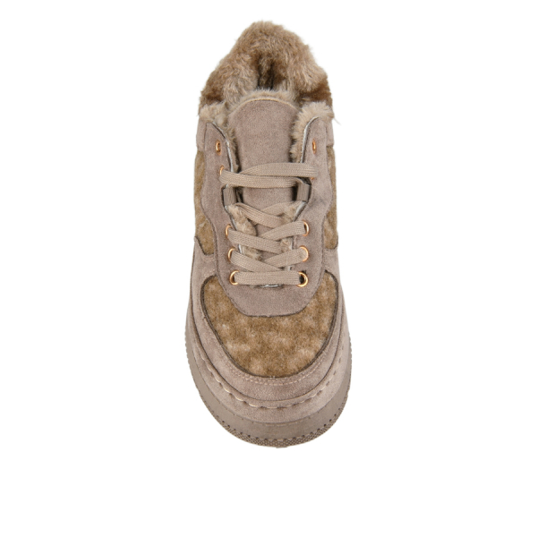 lady's boots textiles light brown 0162345