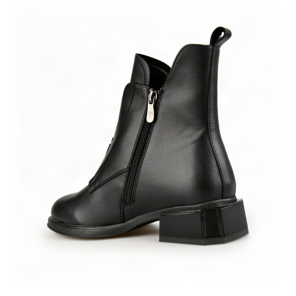 lady's boots genuin leather black 0162664