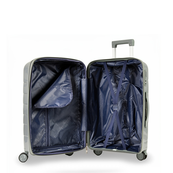 small suitcase polypropylene  dark gray 0161598