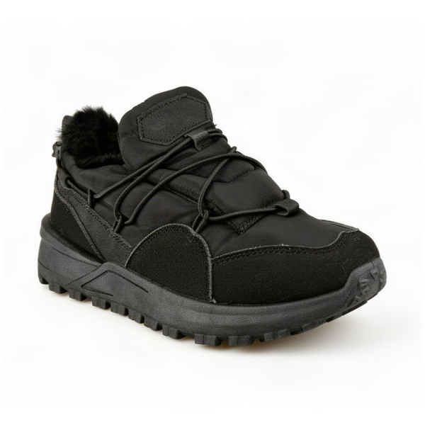 pantofi damă textil/piele ecologică negru 0163090