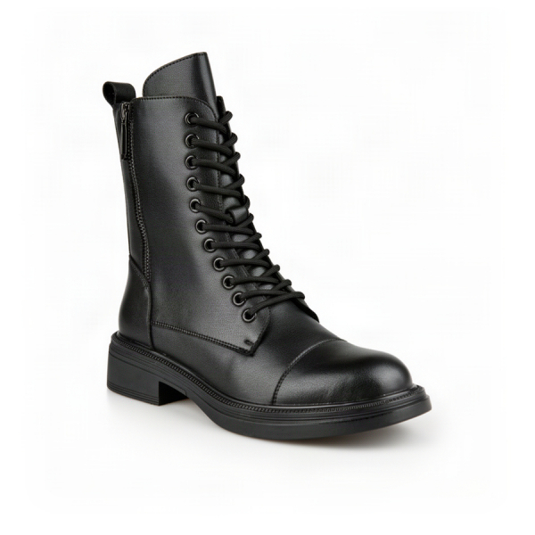 lady's boots genuin leather black 0162668