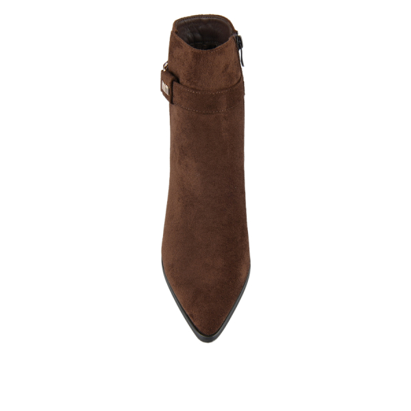 botine damă textil maro 0162481