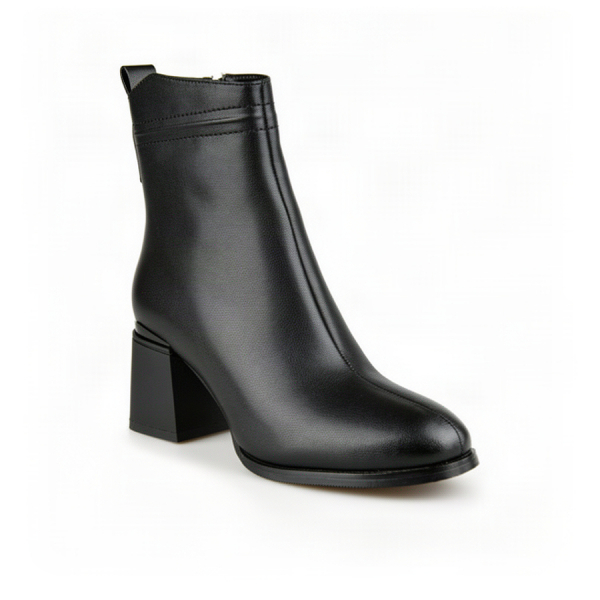 lady's boots genuin leather black 0162646