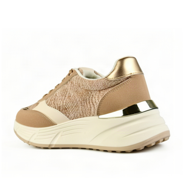 adidași damă piele ecologică/textil bej 0163584