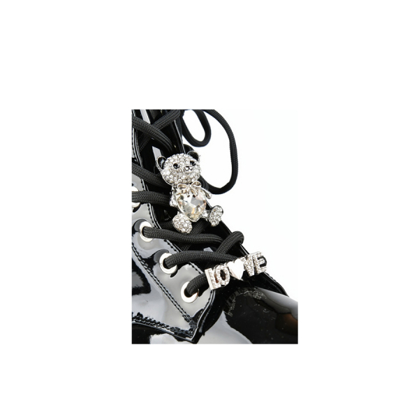 botine copii piele ecologică negru 0162530