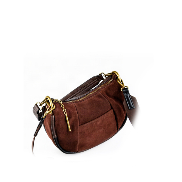geantă damă  piele naturală/piele ecologică maro  0163158