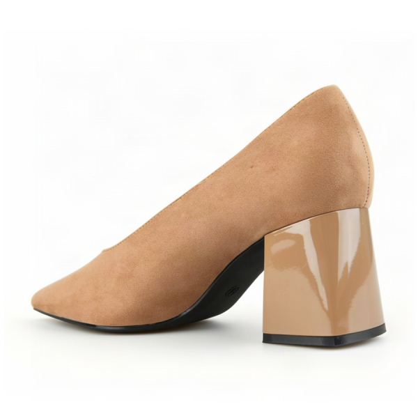 pantofi damă textil maro deschis 0163255
